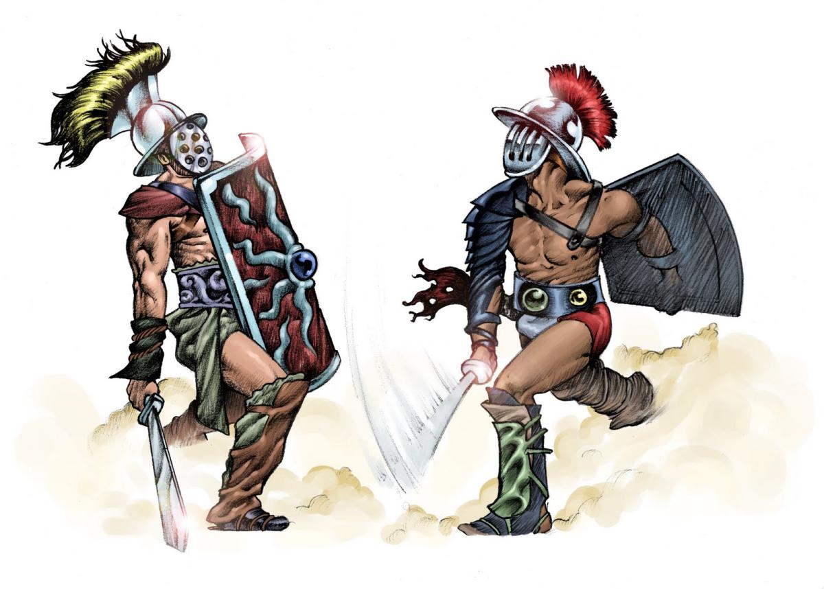 Cómo eran las luchas de gladiadores en Roma