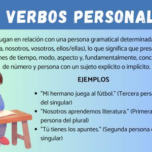 Cuáles son los verbos personales: ejemplos