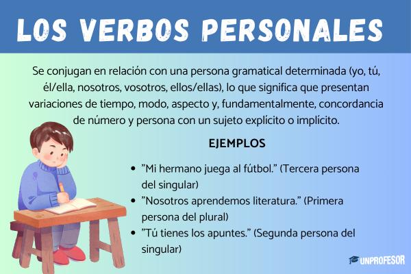 Cuáles son los verbos personales: ejemplos