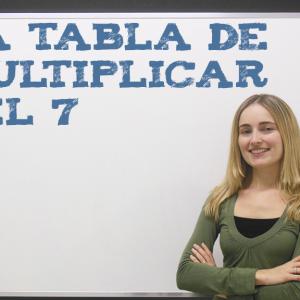 Aprender la tabla de multiplicar del 7