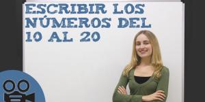 Escribir los números del 10 al 20