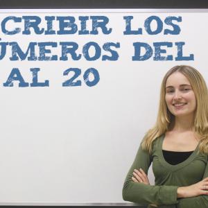 Escribir los números del 10 al 20