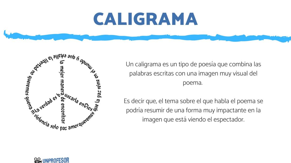Ejemplos de caligramas