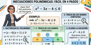 Inecuaciones polinómicas: ejercicios