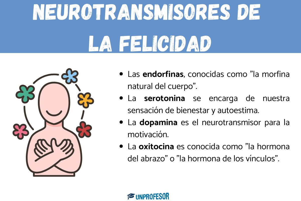 Cuáles son los neurotransmisores de la felicidad