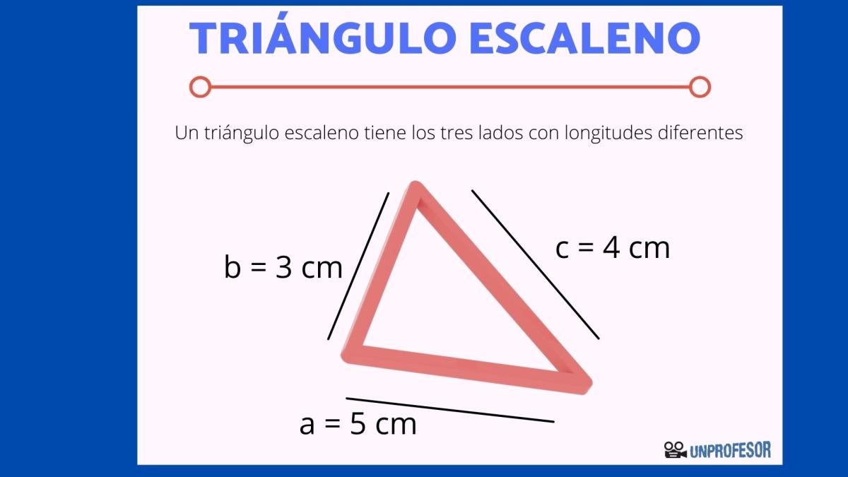 Triángulo escaleno: características y fórmula