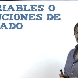 Variables o funciones de estado