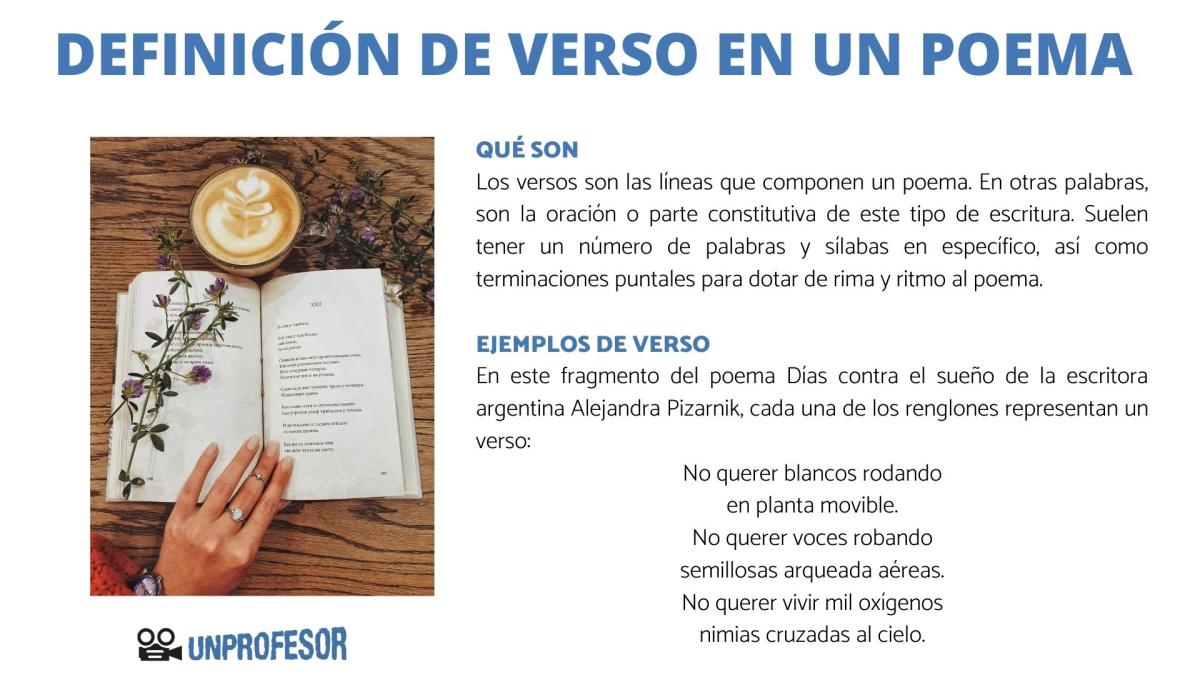 Verso de un poema: definición