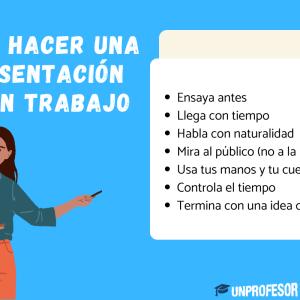 Cómo hacer una presentación de un trabajo