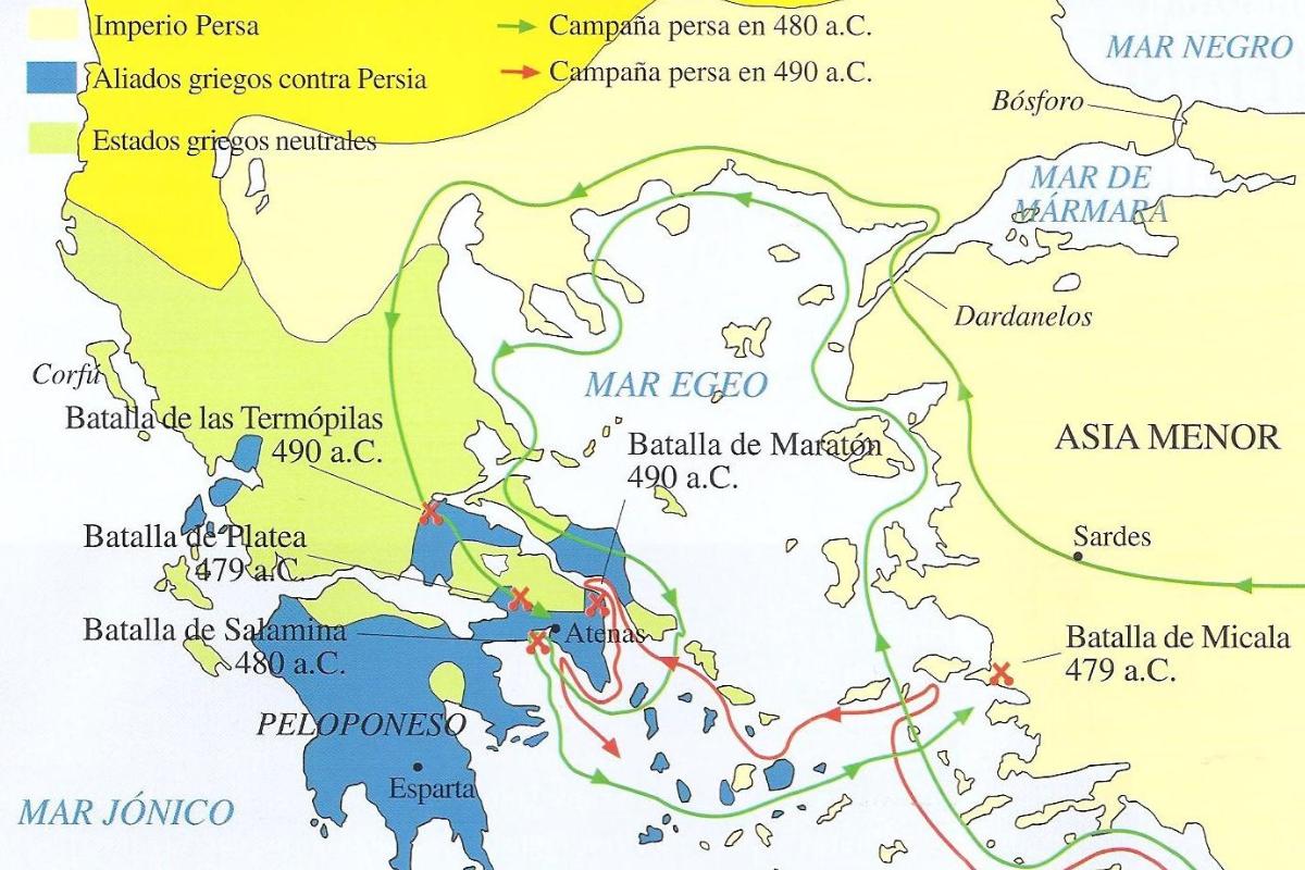 Resumen de las Guerras Médicas de Grecia