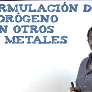 Formulación de hidrógeno con otros no metales