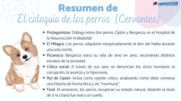 Coloquio de los perros - Resumen corto - Resumen de El coloquio de los perros de Cervantes 