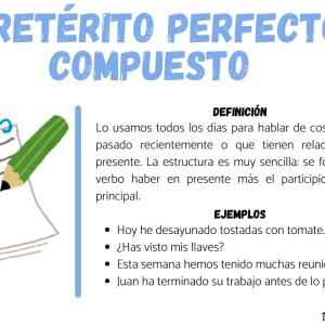 Pretérito perfecto compuesto: ejemplos