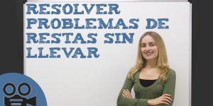 Resolver problemas de restas sin llevar