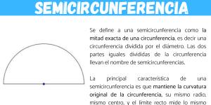 Qué es una semicircunferencia en matemáticas