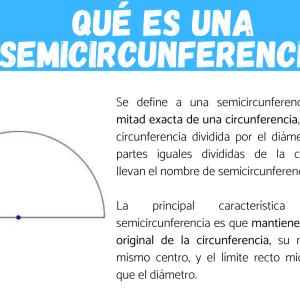 Qué es una semicircunferencia en matemáticas