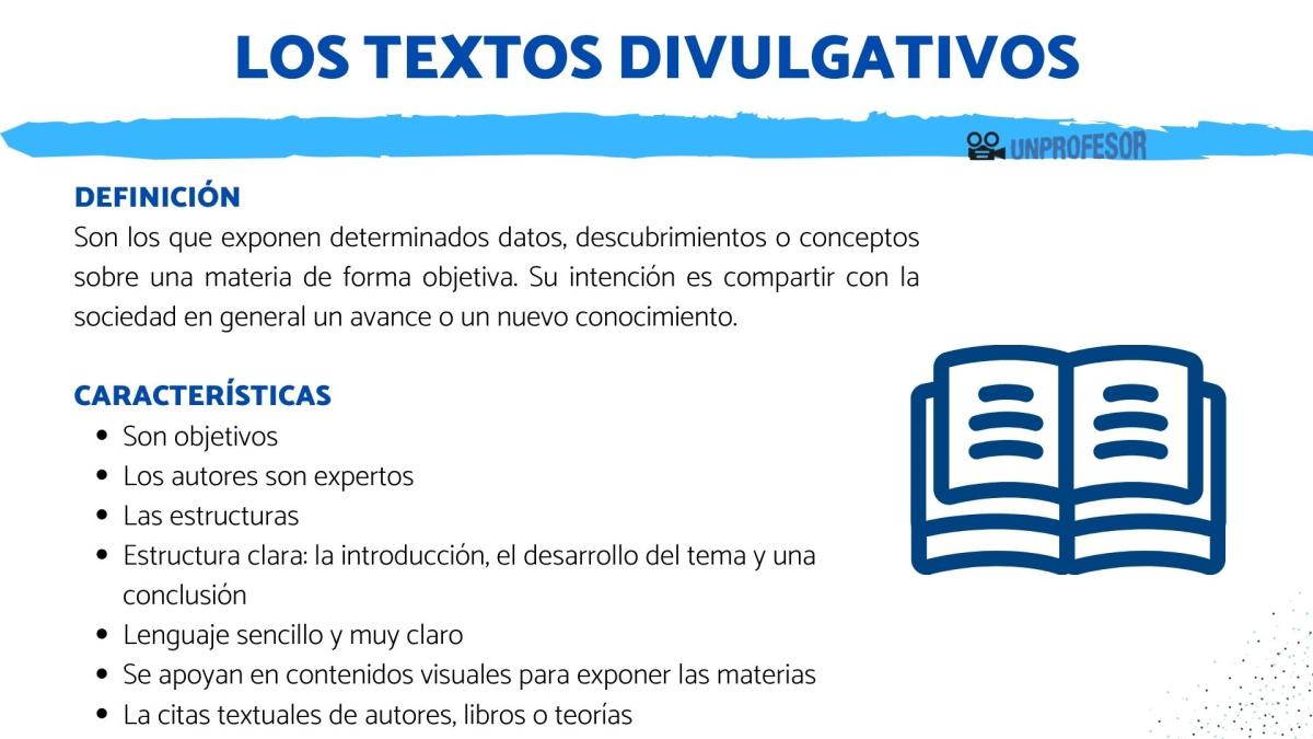 Qué son los textos divulgativos - ejemplos