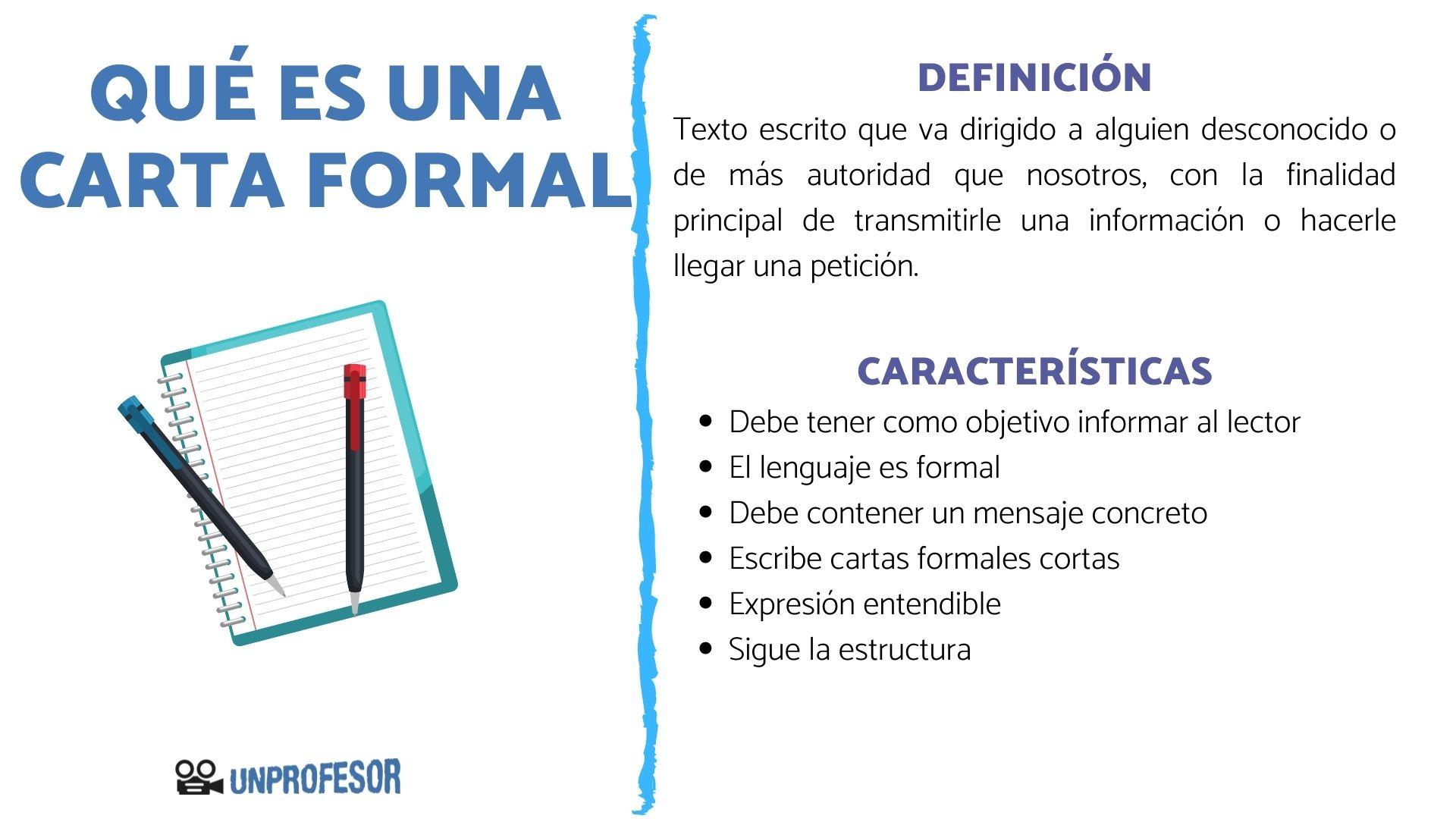 Qué es una carta FORMAL y cuáles son sus características Resumen + EJEMPLOS! Qué es una carta FORMAL y cuáles son sus características Resumen + EJEMPLOS!