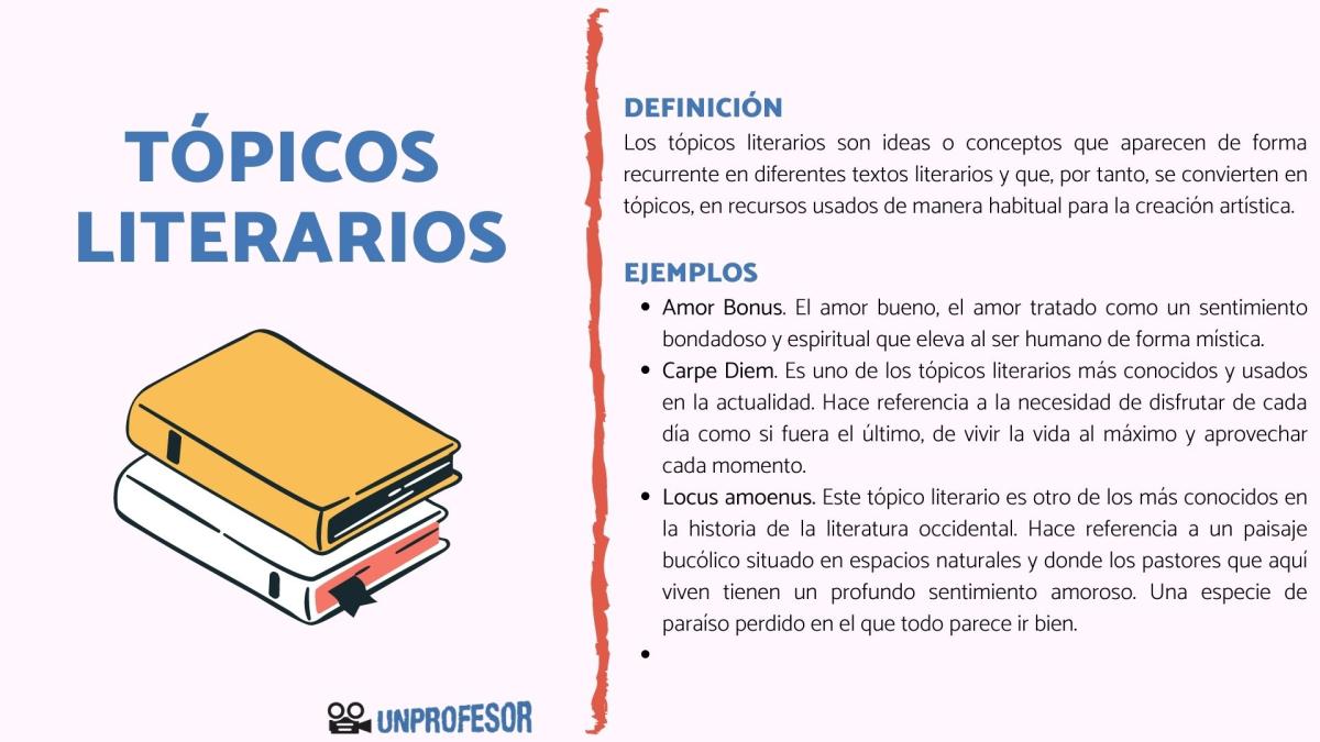 Tópicos literarios - con ejemplos