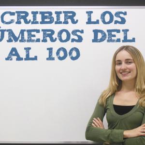 Escribir los números del 30 al 100