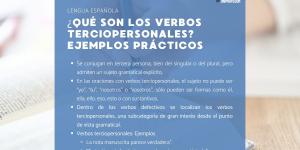 ¿Qué son los verbos terciopersonales? Ejemplos prácticos
