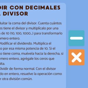 Cómo dividir con decimales en el divisor