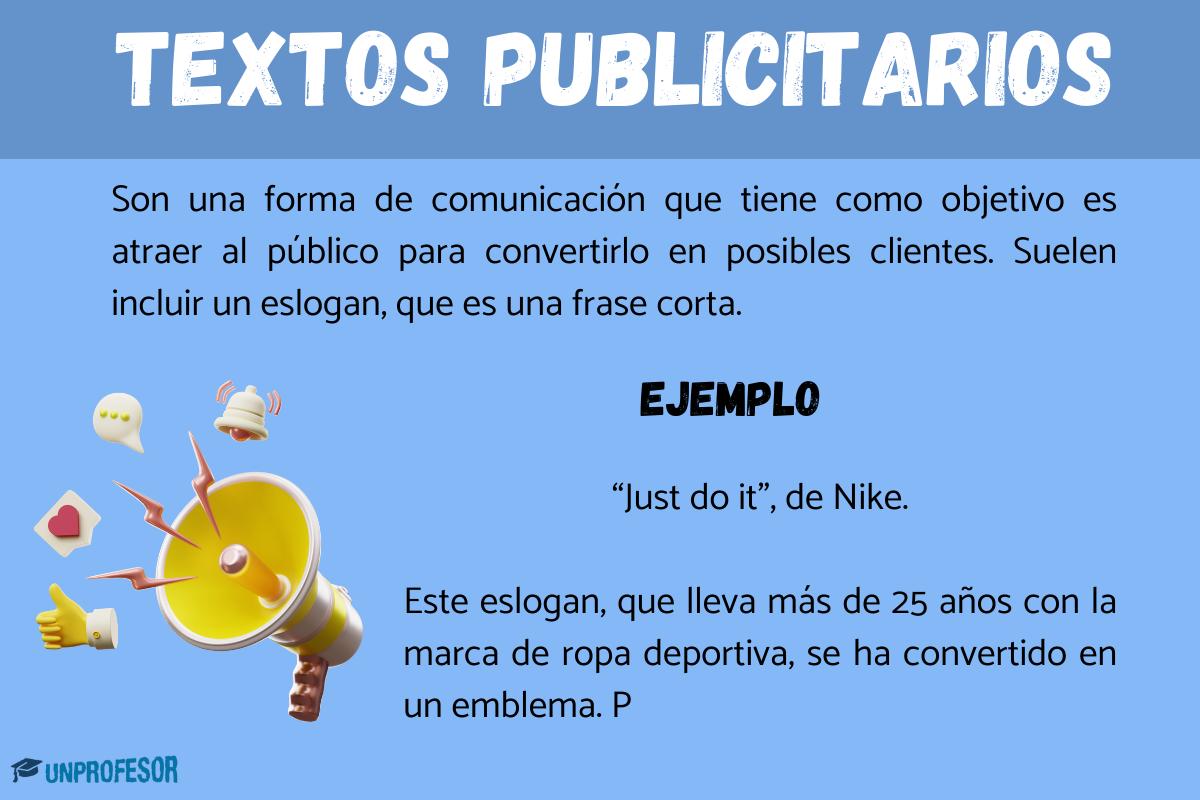 Qué es un texto publicitario y ejemplos