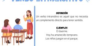Qué es un verbo intransitivo y ejemplos