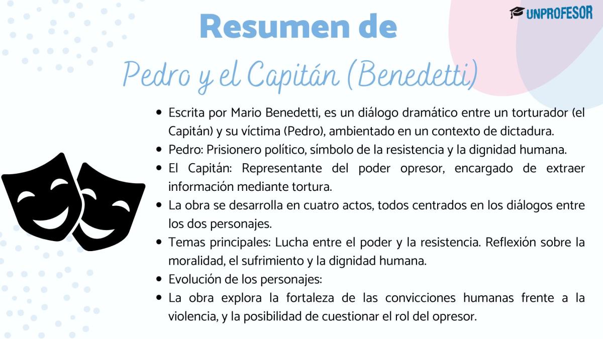 Pedro y el Capitán: resumen