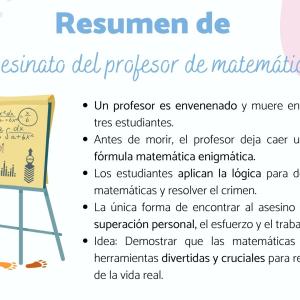 El asesinato del profesor de matemáticas: resumen