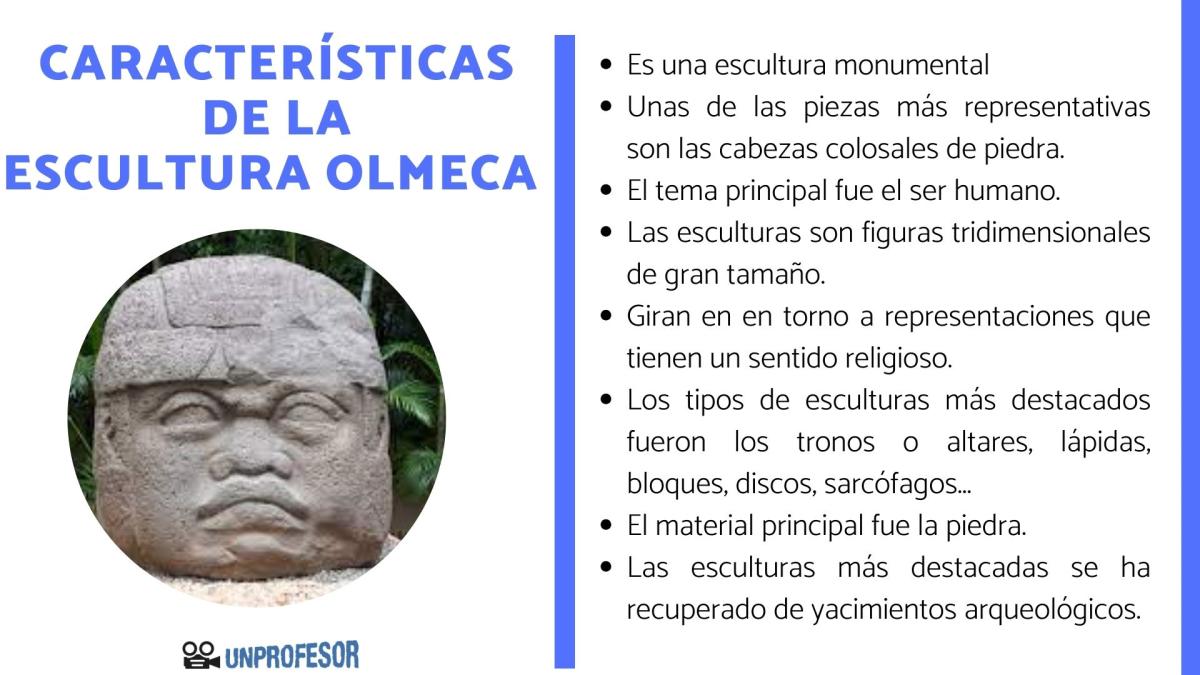 Escultura olmeca: características