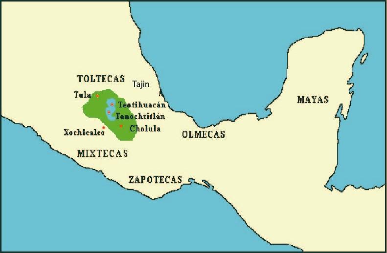 La ECONOMÍA de los toltecas - RESUMEN corto + MAPA!!