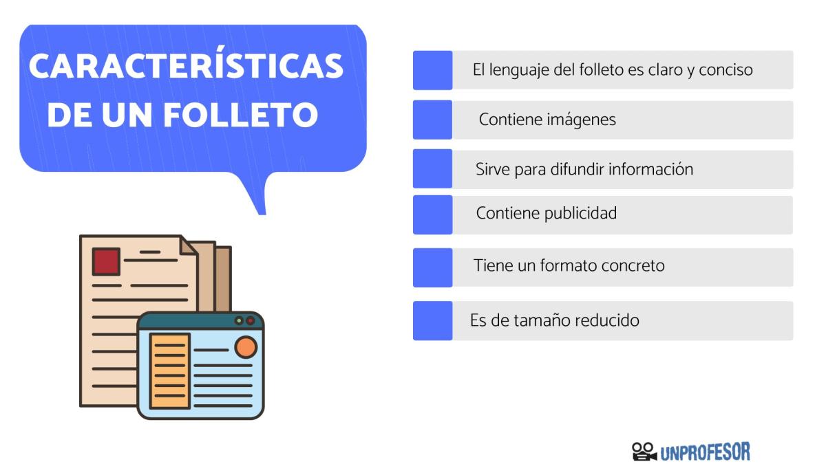 Cuáles son las características de un folleto