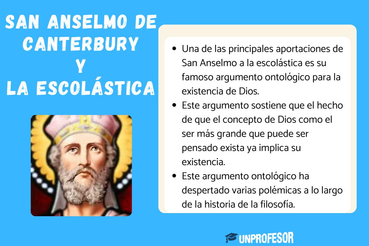 San Anselmo de Canterbury y la escolástica: resumen