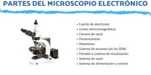 Partes del microscopio electrónico