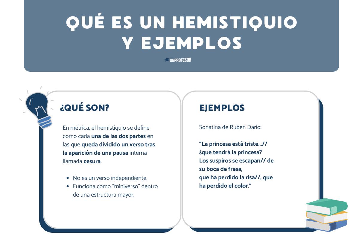Qué es un hemistiquio y ejemplos