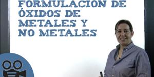 Formulación de óxidos de metales y no metales