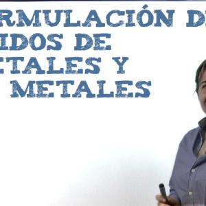 Formulación de óxidos de metales y no metales