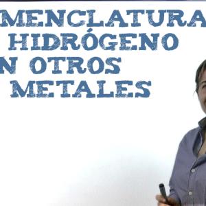 Nomenclatura de hidrógeno con otros no metales