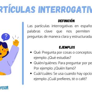 Qué son las partículas interrogativas en español