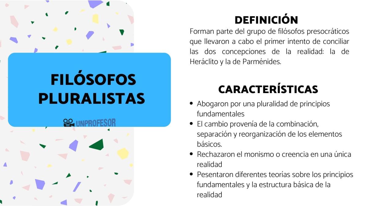 Los primeros filósofos: Pluralistas