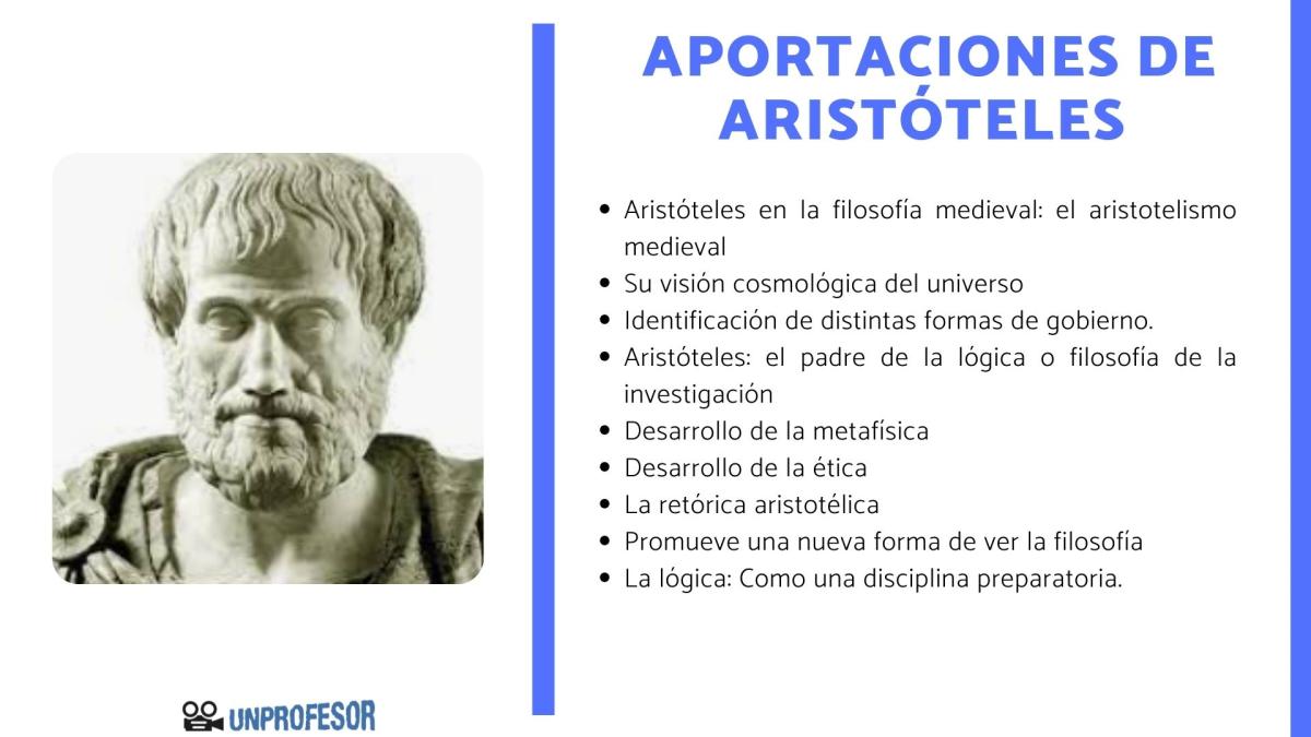 Aportaciones de Aristóteles a la filosofía