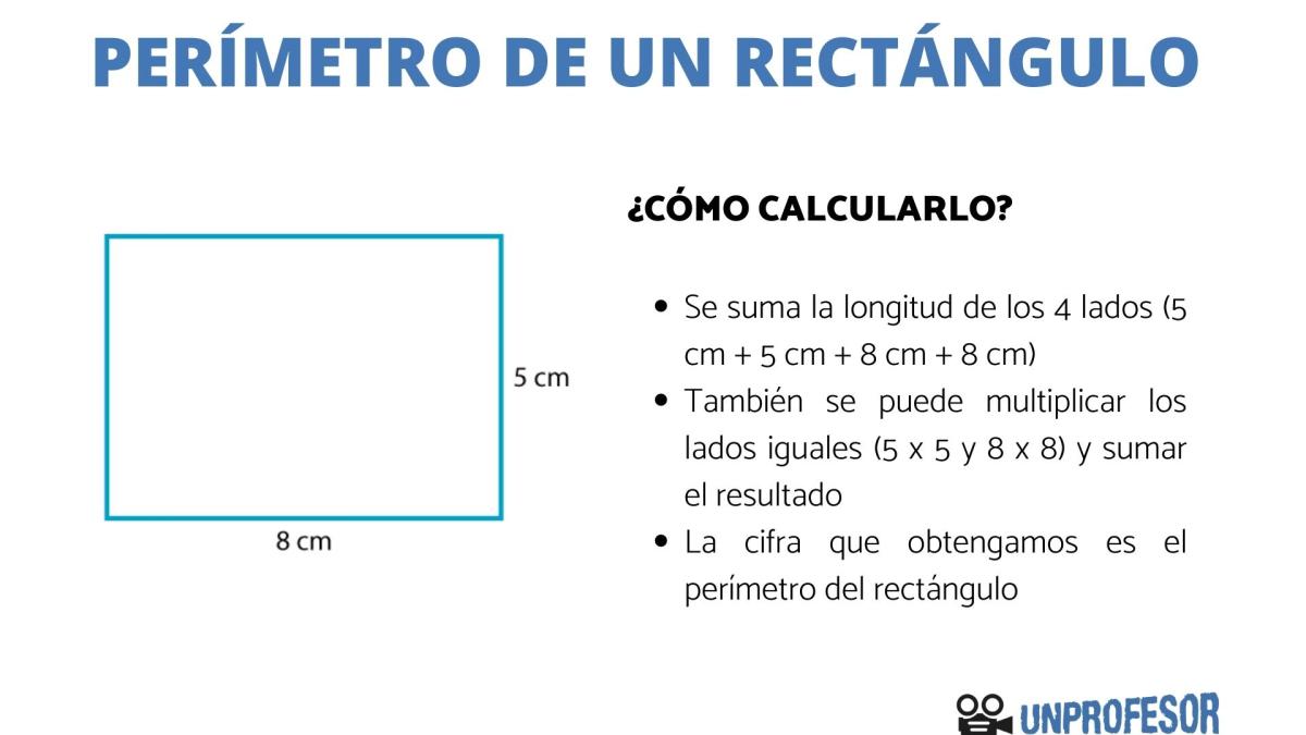 Cómo sacar el perímetro de un rectángulo