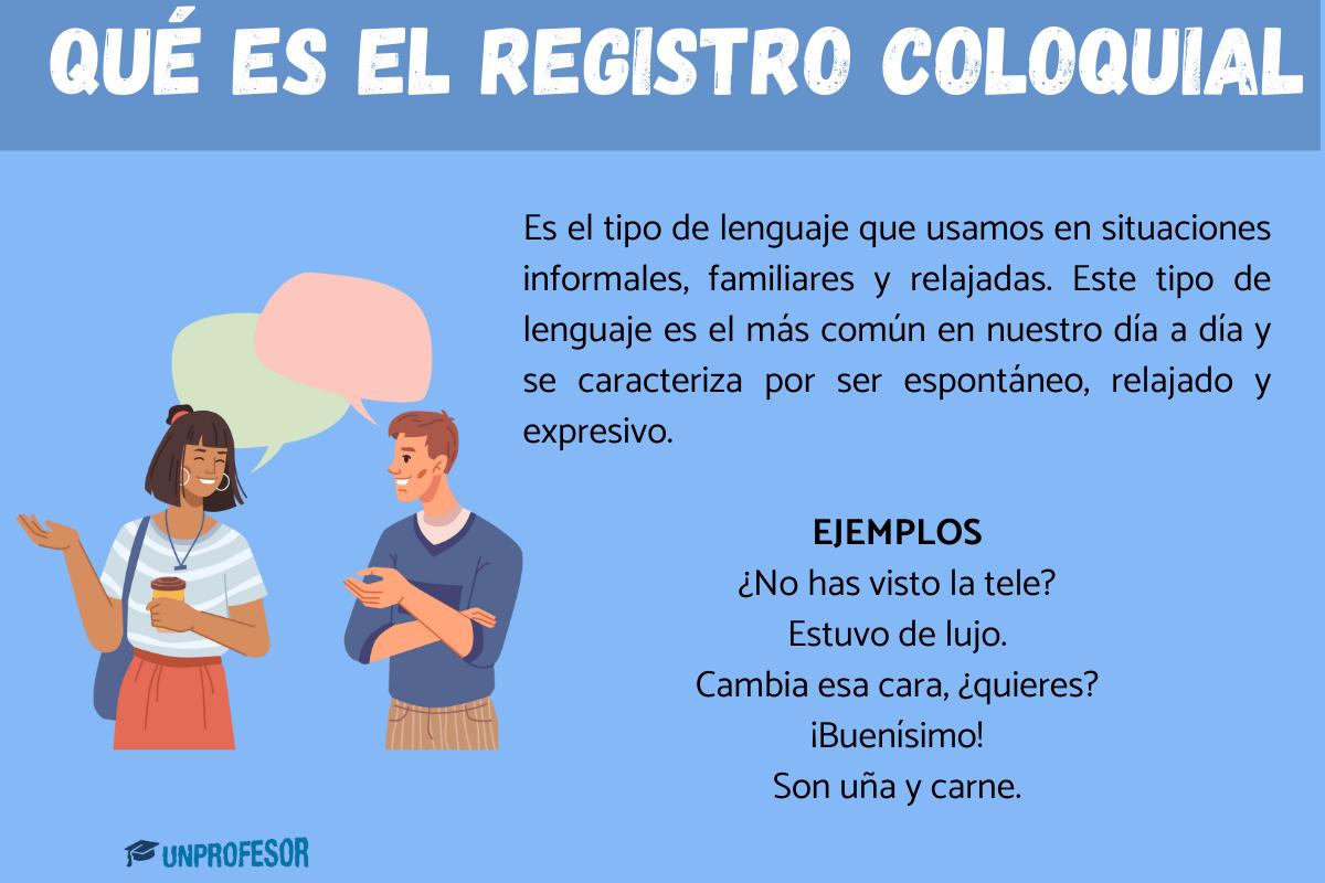 Qué es el registro coloquial: ejemplos