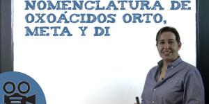 Nomenclatura de oxoácidos orto, meta y di