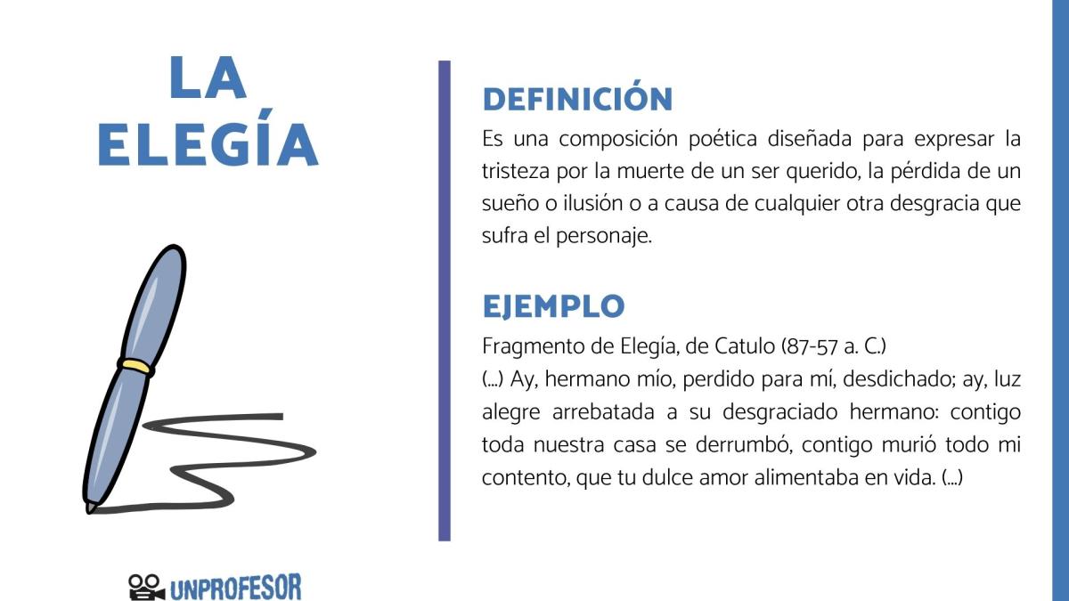 Qué es una elegía - con ejemplos