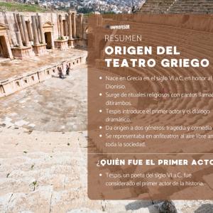 Origen del teatro griego: resumen y características