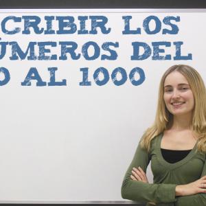 Escribir los números del 100 al 1000