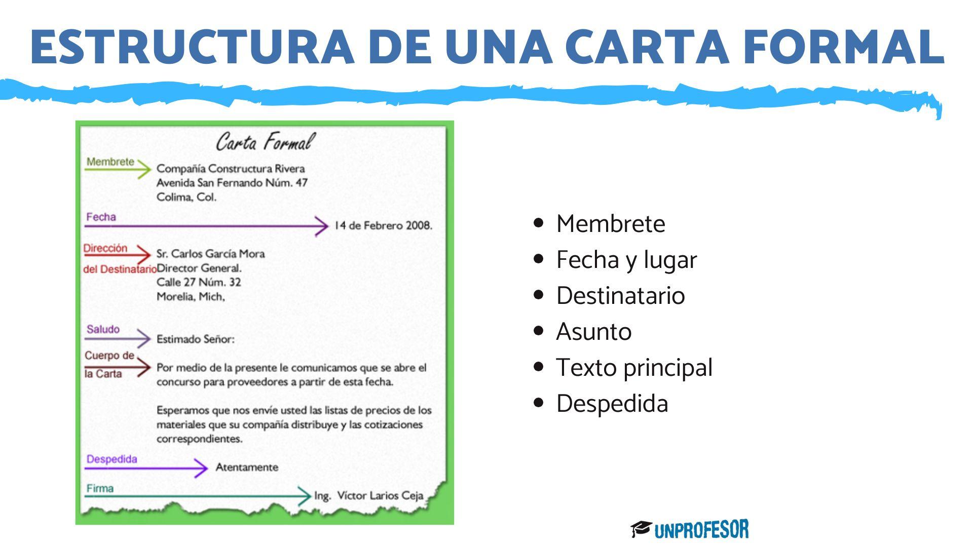 Una Carta Formal