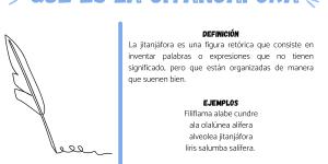 Qué es la jitanjáfora: ejemplos